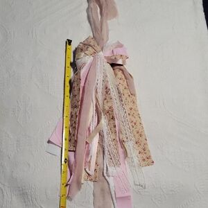 Shabby Chic Floral and Lace Ribbon Tassel